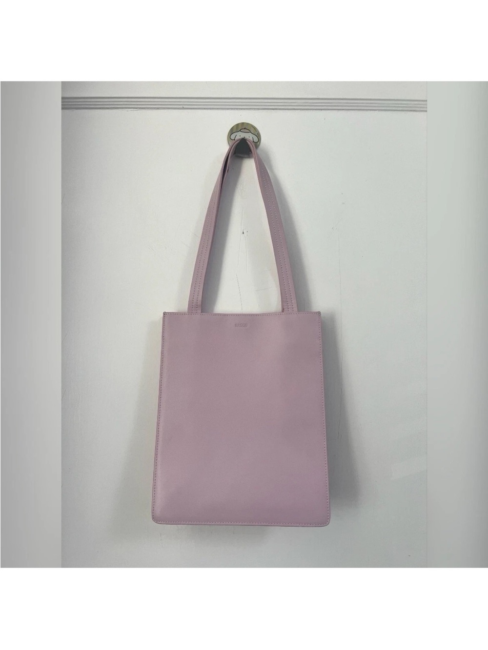 Baggu Leather Retail Shoulder Bag in Pale Orchid RARE - Picture 2 of 8